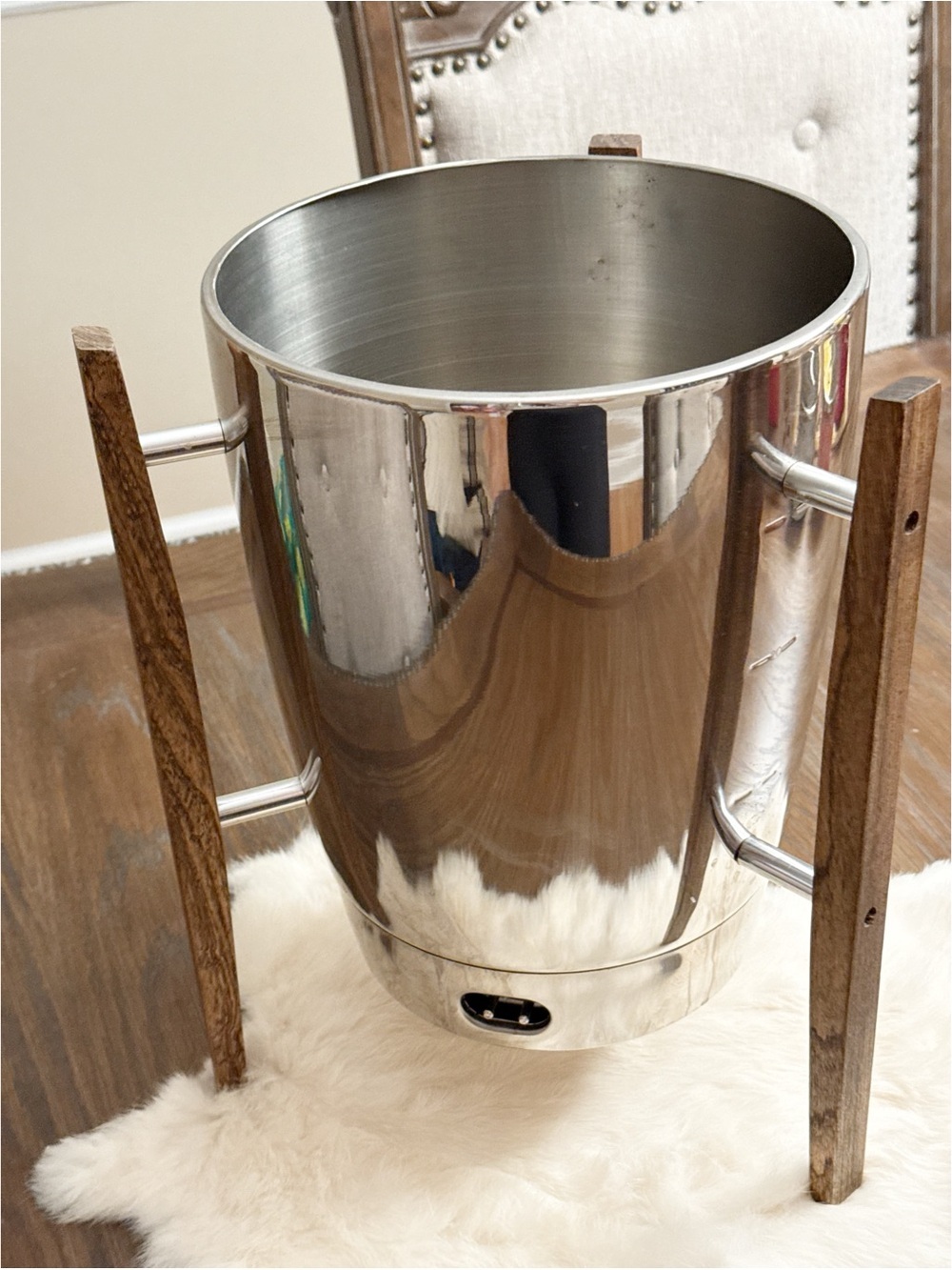 Vintage Regal Ware Atomic MCM Electric Percolator Coffee Maker Wood Leg Stand - Picture 3 of 4